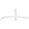 Ekena Millwork Bellingham Architectural Grade PVC Gable Bracket, 96"W x 24"H x 4"D x 4"F, 6/12 Pitch GBP096X24X0404BEL00 - alternate 1